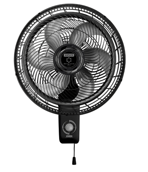 Ventilador de Pared Samurai Silence Force Plus 18 Pulgadas 6 Aspas Negro
